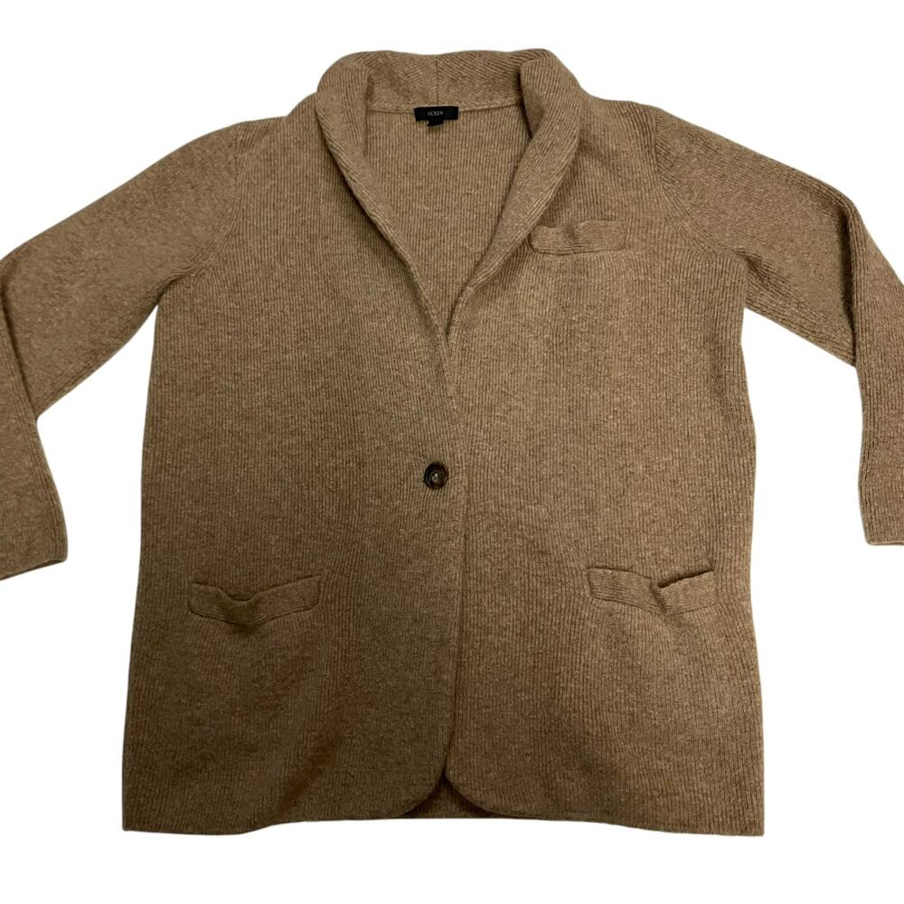 J.Crew Women's Tan Cardigan Size Medium - Picture 2 of 8